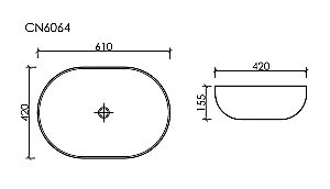 Раковина Ceramica Nova Element CN6064 белая купить в интернет-магазине Sanbest