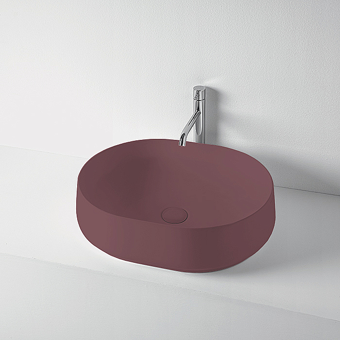 Раковина Kerasan F10 53 4305 Бургундский матовый купить в интернет-магазине Sanbest
