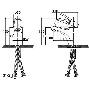 Набор смесителей Kaiser County 5500К купить в интернет-магазине сантехники Sanbest