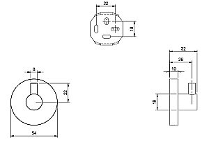 Крючок для полотенец Villeroy&Boch Elements – Tender TVA15101100061 хром купить в интернет-магазине сантехники Sanbest