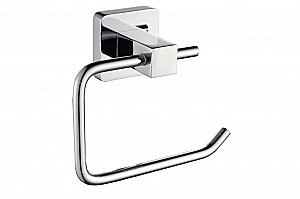 Держатель для туалетной бумаги CeramaLux Quadro 61907A хром купить в интернет-магазине сантехники Sanbest