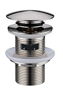 Донный клапан для раковины Boheme 612/2-NB никель брашированный купить в интернет-магазине сантехники Sanbest