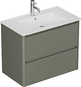 Тумба с раковиной Allen Brau Gravity 80 1.370009.CGM олива матовая для ванной в интернет-магазине Sanbest