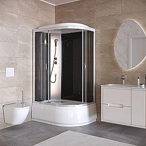 Душевая кабина Taliente TA-12080G 120х80 стекло тонированное купить в интернет-магазине Sanbest