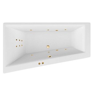 Ванна акриловая EXCELLENT Sfera Slim 170x100 LINE золото купить в интернет-магазине Sanbest