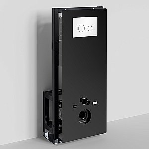 Инсталляция для унитаза WasserKraft Glan 66TLT.010.ME.BL.WH01 с кнопкой белый/хром купить в интернет-магазине сантехники Sanbest