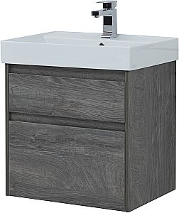 Тумба с раковиной Aquanet Nova Lite 242577 60 дуб рошелье для ванной в интернет-магазине Sanbest