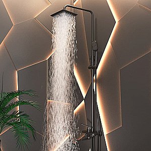 Душевая система Elghansa 2353520-2H-Black черная купить в интернет-магазине сантехники Sanbest