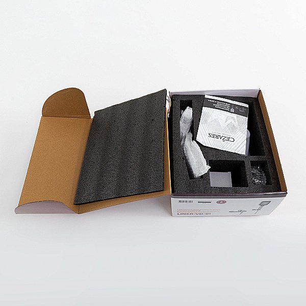 Смеситель для ванны Cezares LINER-VD-01 хром купить в интернет-магазине сантехники Sanbest