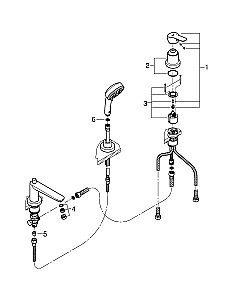 Смеситель для ванны Grohe BauEdge 2511700A хром купить в интернет-магазине сантехники Sanbest