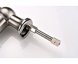 Смеситель для кухни Paulmark Retro Re213226-BS брашированная сталь купить в интернет-магазине сантехники Sanbest