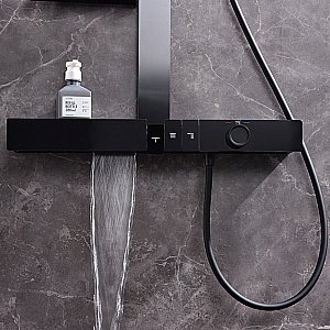 Душевая система Black&White Gravity 9005NMB черная матовая купить в интернет-магазине сантехники Sanbest