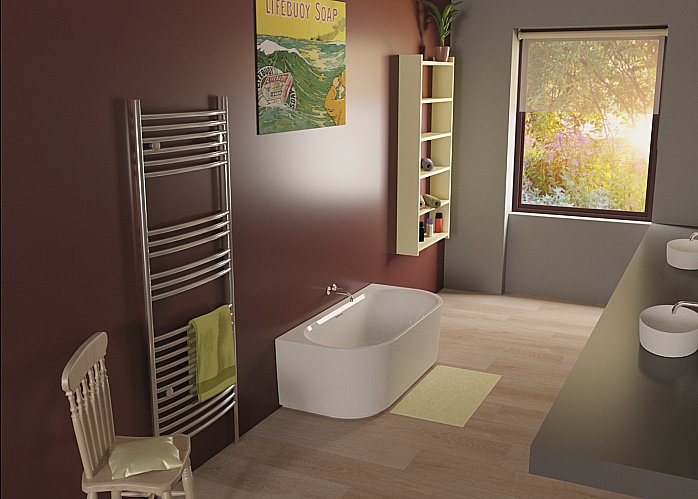 Акриловая ванна Riho Desire Wall Mounted 180x84 B089001105 белая матовая купить в интернет-магазине Sanbest