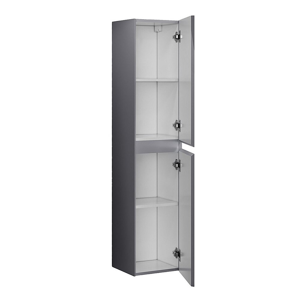 Пенал подвесной Grossman Меркадо 30 303285 графит матовый для ванной в интернет-магазине сантехники Sanbest