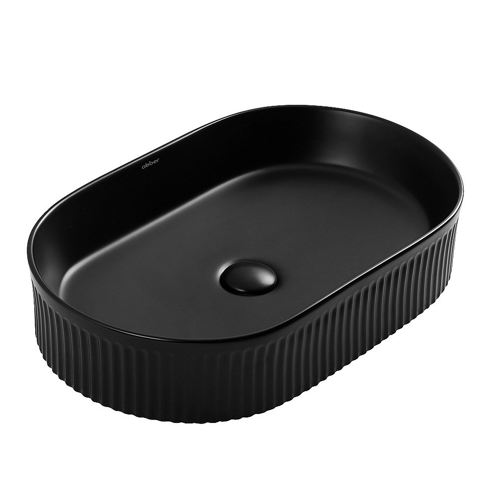 Раковина накладная ABBER Bequem AC2116MB черная матовая купить в интернет-магазине Sanbest