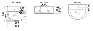 Раковина Ceramalux N 30 7781 белая купить в интернет-магазине Sanbest