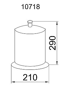 Мусорное ведро Boheme Puro 10718 купить в интернет-магазине сантехники Sanbest