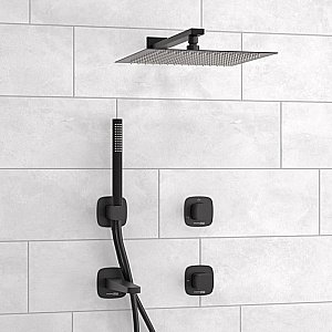 Душевая система WasserKRAFT Nuthe 9100 SET2850 черный Soft-touch матовый купить в интернет-магазине сантехники Sanbest