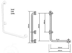 Поручень Bemeta Help program 68x63 белый купить в интернет-магазине сантехники Sanbest