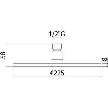 Верхний душ PAFFONI MASTER ZSOF074NO купить в интернет-магазине сантехники Sanbest