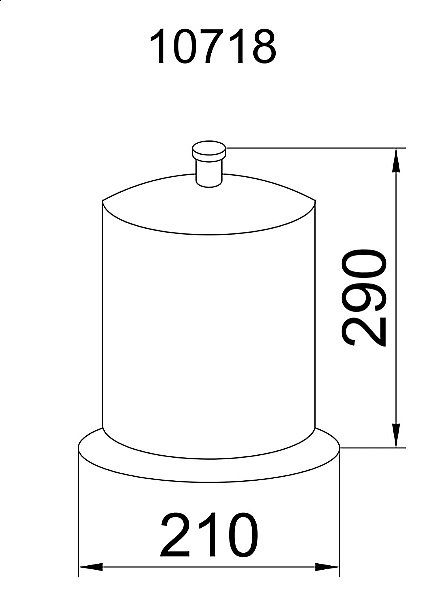 Мусорное ведро Boheme Puro 10718 купить в интернет-магазине сантехники Sanbest