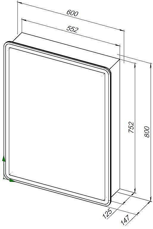 Зеркальный шкаф Aquanet Оптима 311860 60 купить в интернет-магазине сантехники Sanbest