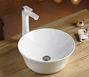 Раковина накладная Ceramalux N 41,5 9381 белая купить в интернет-магазине Sanbest