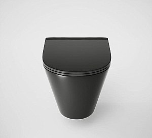 Унитаз подвесной Grossman GR-4477BMS безободковый, с крышкой микролифт, черный матовый купить в интернет-магазине Sanbest