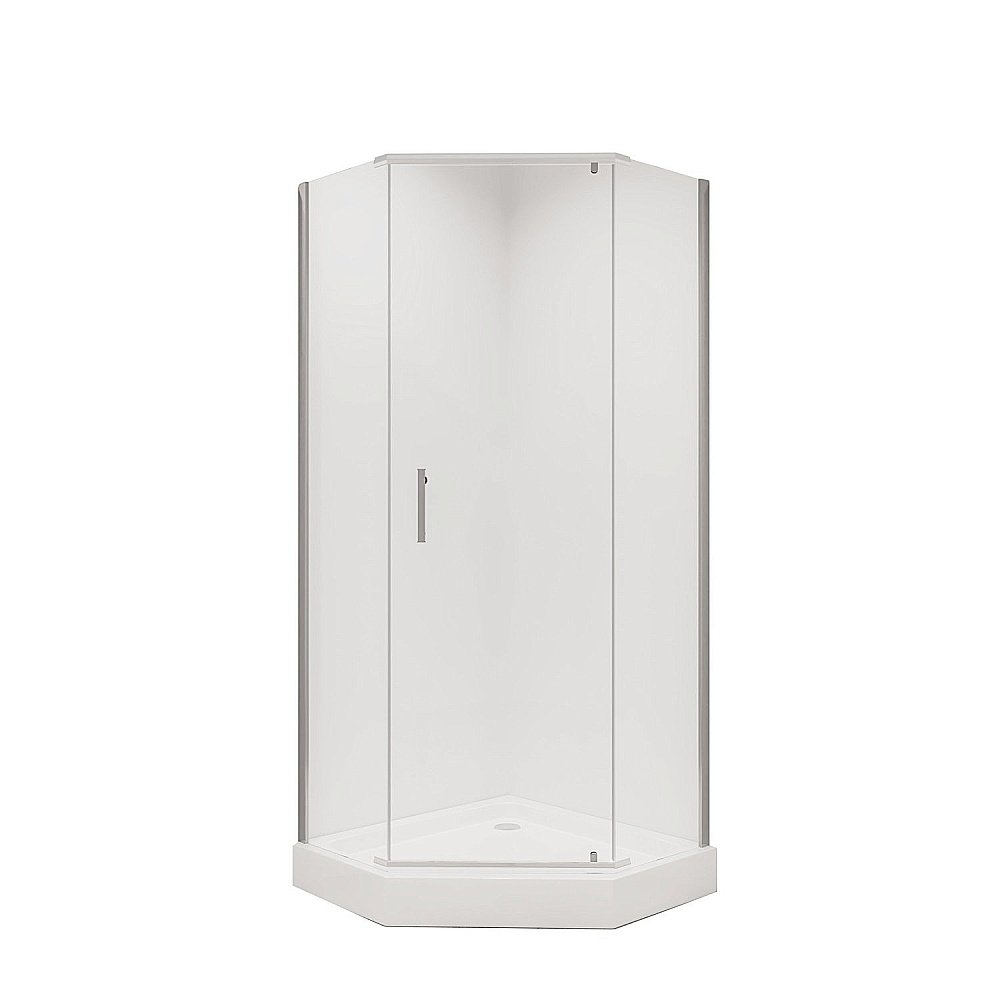 Душевой уголок Niagara "Nova" NG-6634-08, прозрачный, распашная дверь, алюминиевый профиль купить в интернет-магазине Sanbest