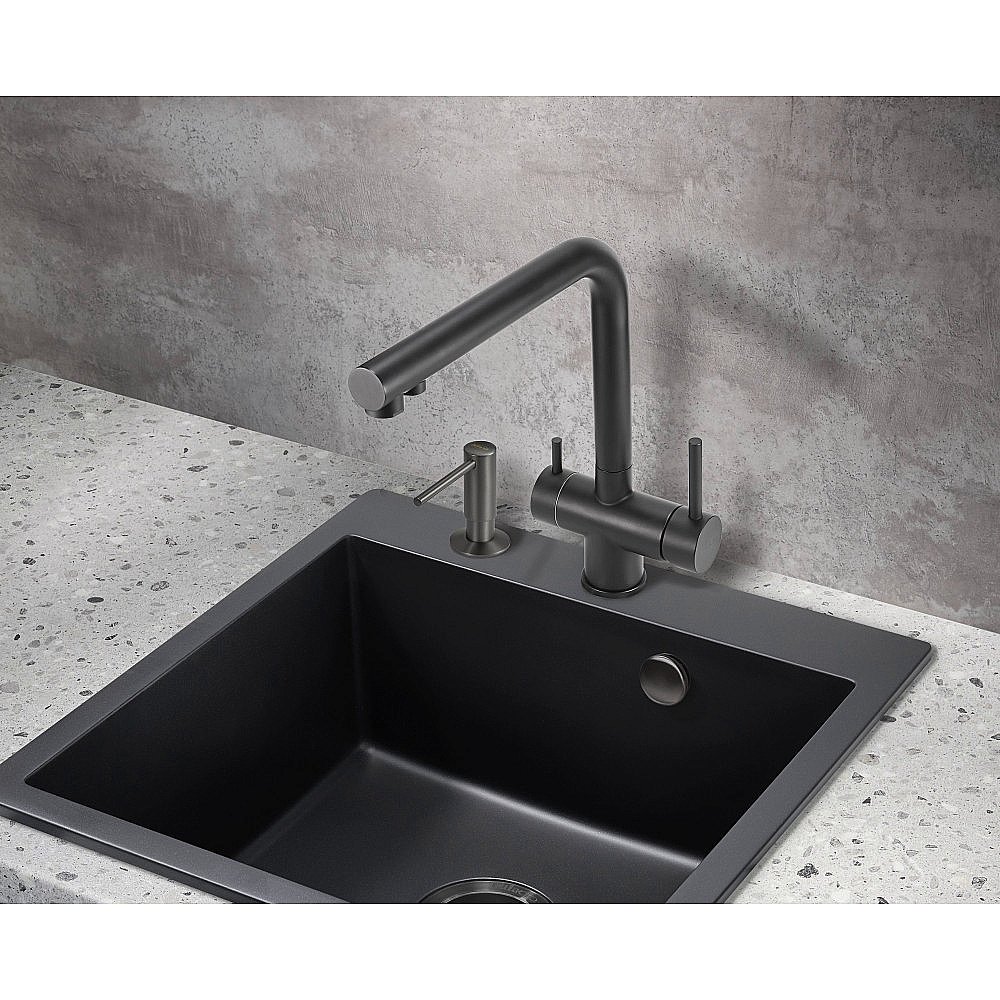 Смеситель для кухни Milacio Ultra MCU.558.TB черный купить в интернет-магазине сантехники Sanbest