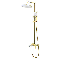 Душевая система Azario Lursy AZ-K2349MG золото матовое купить в интернет-магазине сантехники Sanbest