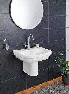 Раковина с полупьедесталом Grohe Euro Ceramic GR2004-2 60 купить в интернет-магазине Sanbest