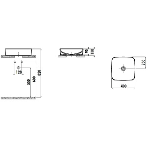 Раковина Creavit Ultra 40 UL040-00AM00E-0000 антрацит матовый купить в интернет-магазине Sanbest