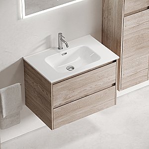 Тумба с раковиной Sancos Libra 70 LB70EG дуб галифакс натуральный для ванной в интернет-магазине Sanbest