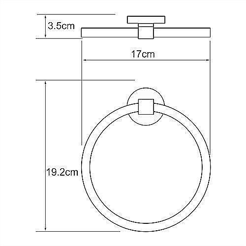 Полотенцедержатель кольцо WasserKRAFT Rhein К-6260 купить в интернет-магазине сантехники Sanbest