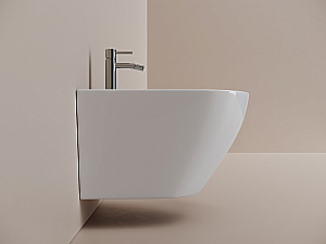 Биде подвесное Ceramica Nova Whirl CN11008 белое купить в интернет-магазине Sanbest