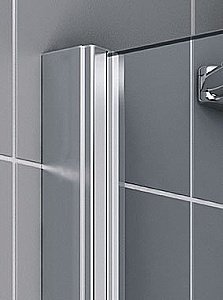 Душевой уголок Kermi Raya RA 1GR+TWD 100x80 стекло прозрачное/профиль хром правый купить в интернет-магазине Sanbest