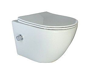 Унитаз подвесной ESBANO TERUEL-WBN ESWBTERUWN безободковый, с крышкой микролифт купить в интернет-магазине Sanbest