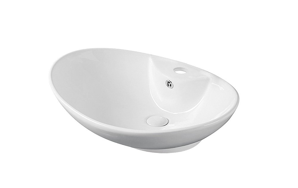 Раковина накладная Gid Lago 65 N9004 51205 белая купить в интернет-магазине Sanbest