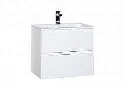 Тумба под раковину Aquanet Алвита 60 белый глянцевый купить в интернет-магазине сантехники Sanbest
