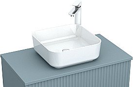 Столешница Aquanet Джейн 80 313329 мисти грин для ванной в интернет-магазине сантехники Sanbest