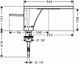 Смеситель для раковины Axor Massaud 18010000 купить в интернет-магазине сантехники Sanbest
