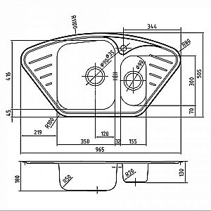 Кухонная мойка IDDIS Strit STR96PCi77 купить в интернет-магазине сантехники Sanbest