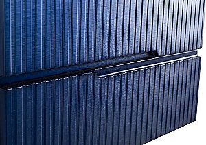 Тумба с раковиной Cezares DUET-N 80 DUET-N-800-2C-SO-SPF-P сапфир для ванной в интернет-магазине Sanbest