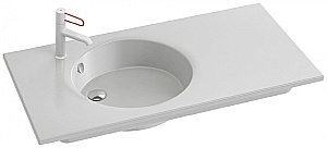 Раковина Jacob Delafon ODEON RIVE GAUCHE EXAU112-Z-00 100 белая купить в интернет-магазине Sanbest