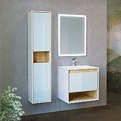 Тумба с раковиной Jorno Glass 65 для ванной в интернет-магазине Sanbest