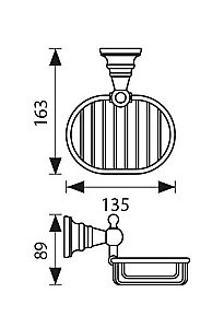 Мыльница Kaiser KH-4204 бронза купить в интернет-магазине сантехники Sanbest