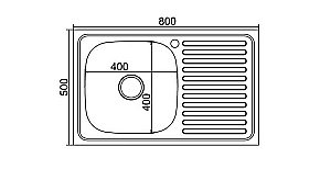 Мойка кухонная MIXLINE ML 528177 хром купить в интернет-магазине сантехники Sanbest