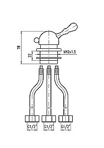 Смеситель для ванны Rav-Slezak MORAVA MK168.5SM купить в интернет-магазине сантехники Sanbest