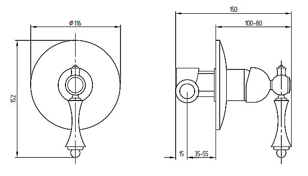 Смеситель для душа Migliore Bomond NEW 26889 золото купить в интернет-магазине сантехники Sanbest